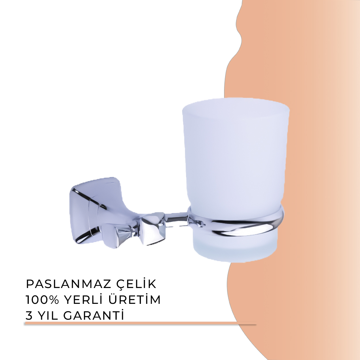 İGK YAPI - Duxxa Eiffel Montajlı Diş Fırçalık Krom (A.1404)