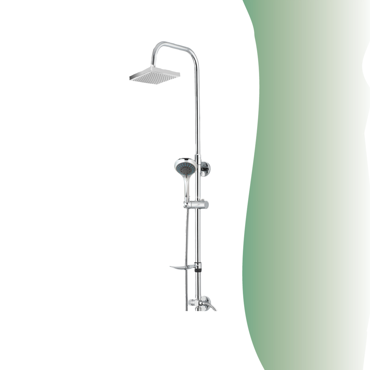 İGK YAPI - GPD Duş Seti (5 Fonksiyonlu El Duşu +250x250) (DST24) - Resim 2