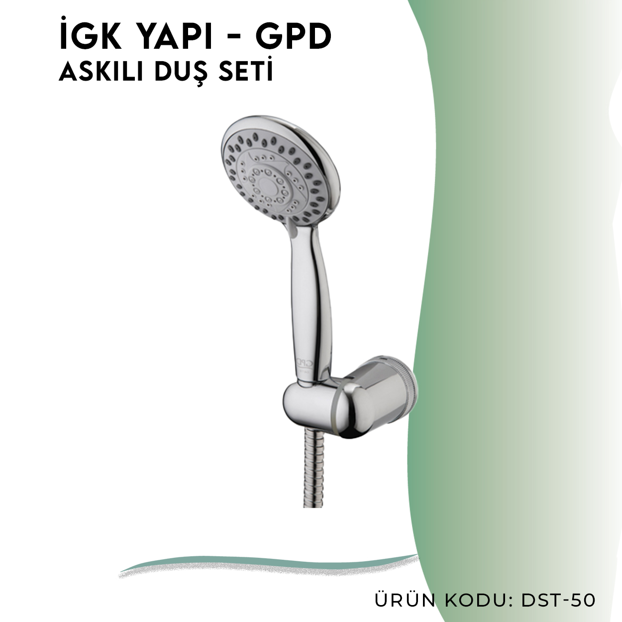 İGK YAPI - GPD Askılı Duş Seti (5 Fonksiyonlu Ø85) (DST50) - Resim 3
