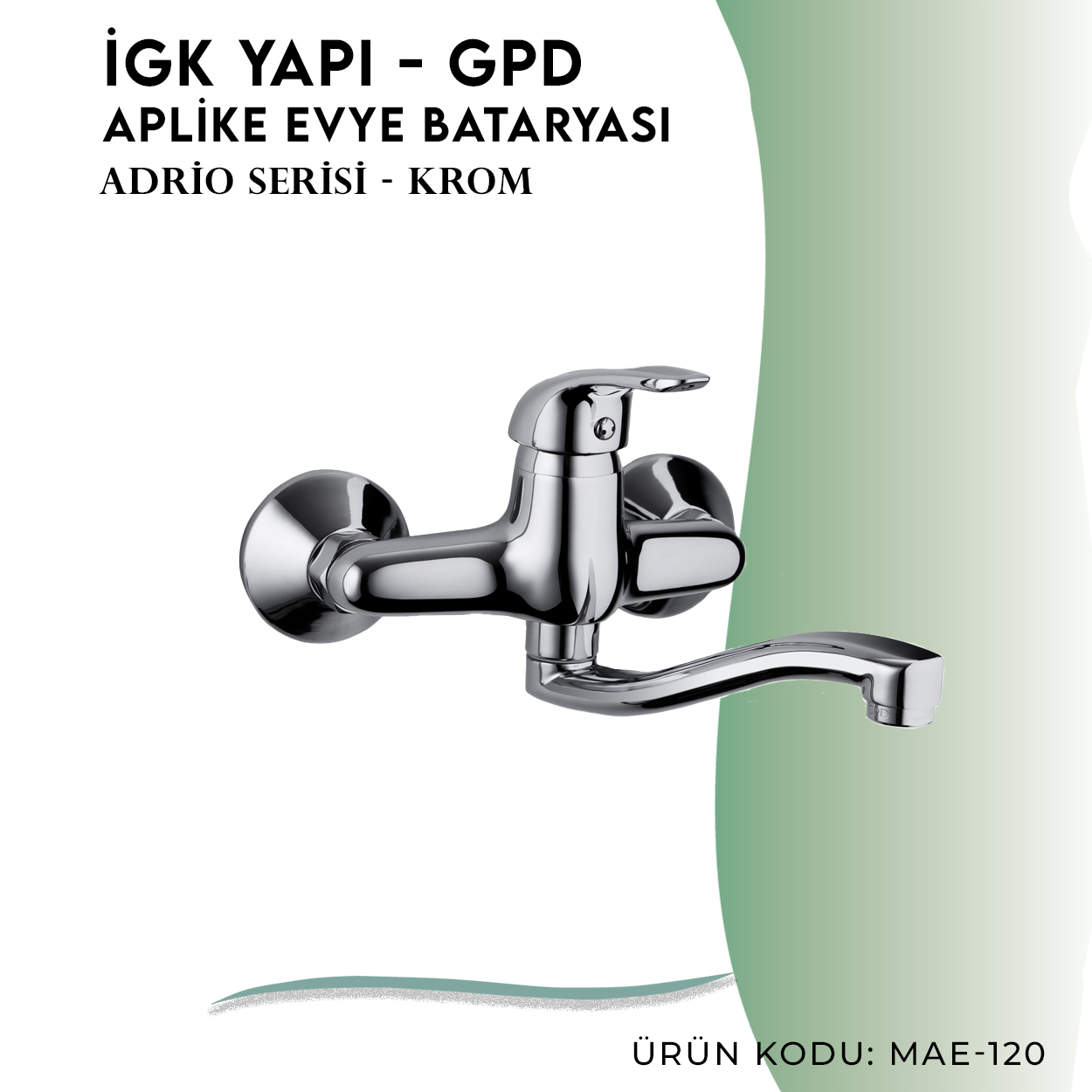 İGK YAPI - GPD Adrio Aplike Eviye Bataryası (MAE120) - Resim 3