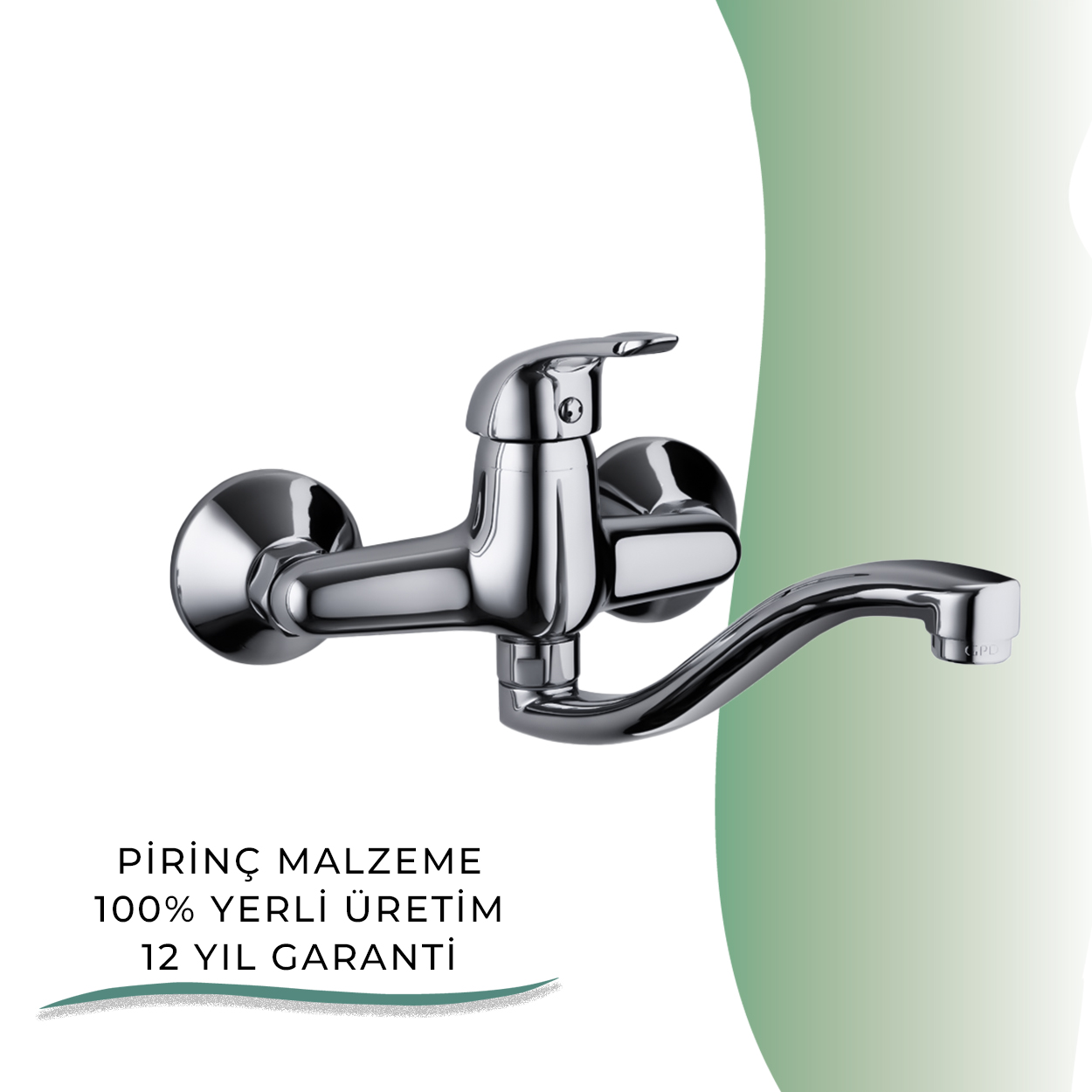 İGK YAPI - GPD Adrio Aplike Lavabo Bataryası (MAL120)