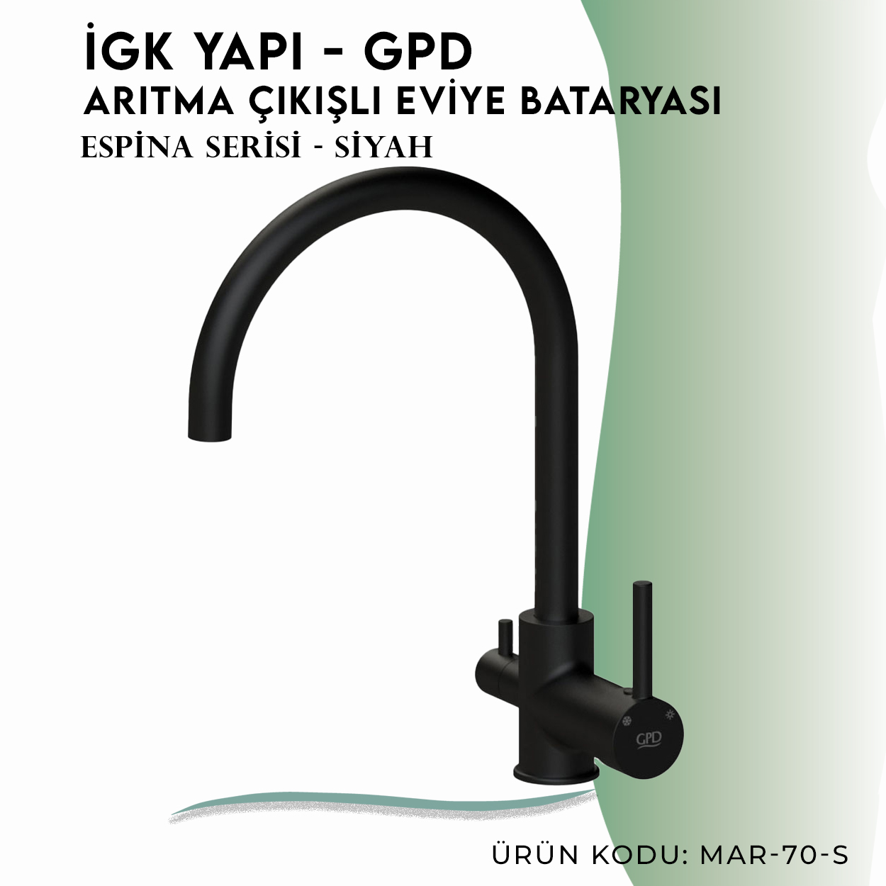 İGK YAPI - GPD S Espina Arıtma Çıkışlı Eviye Bataryası ( MAR70-S) - Resim 3
