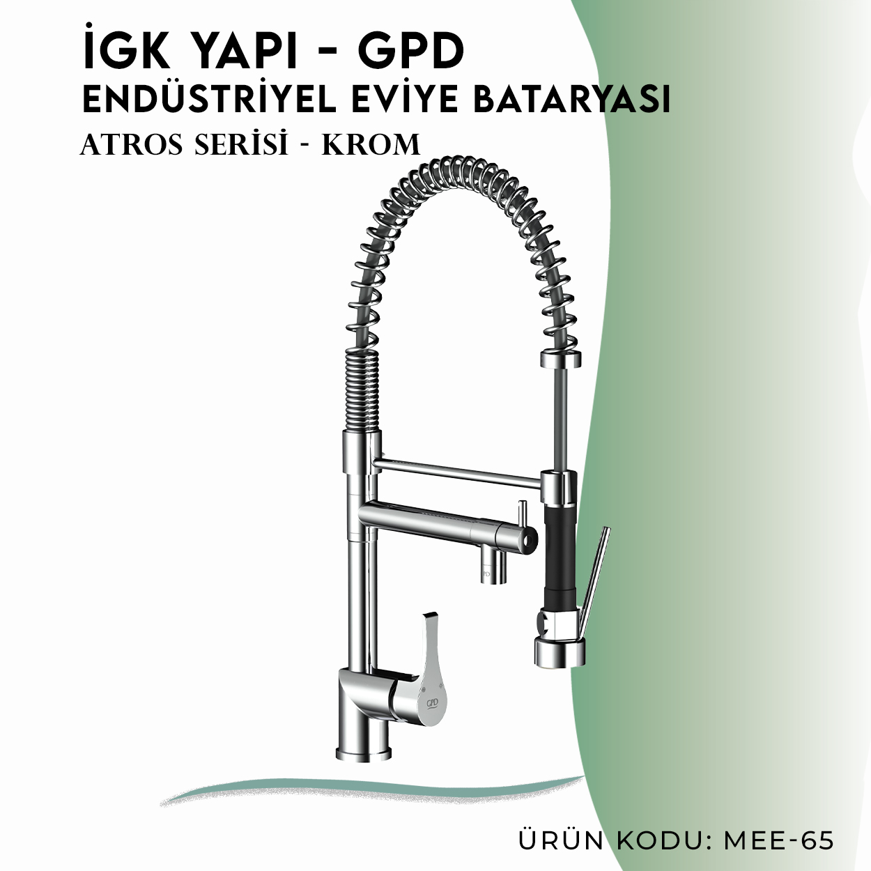 İGK YAPI - GPD Atros Endüstriyel Eviye Bataryası (MEE65) - Resim 3
