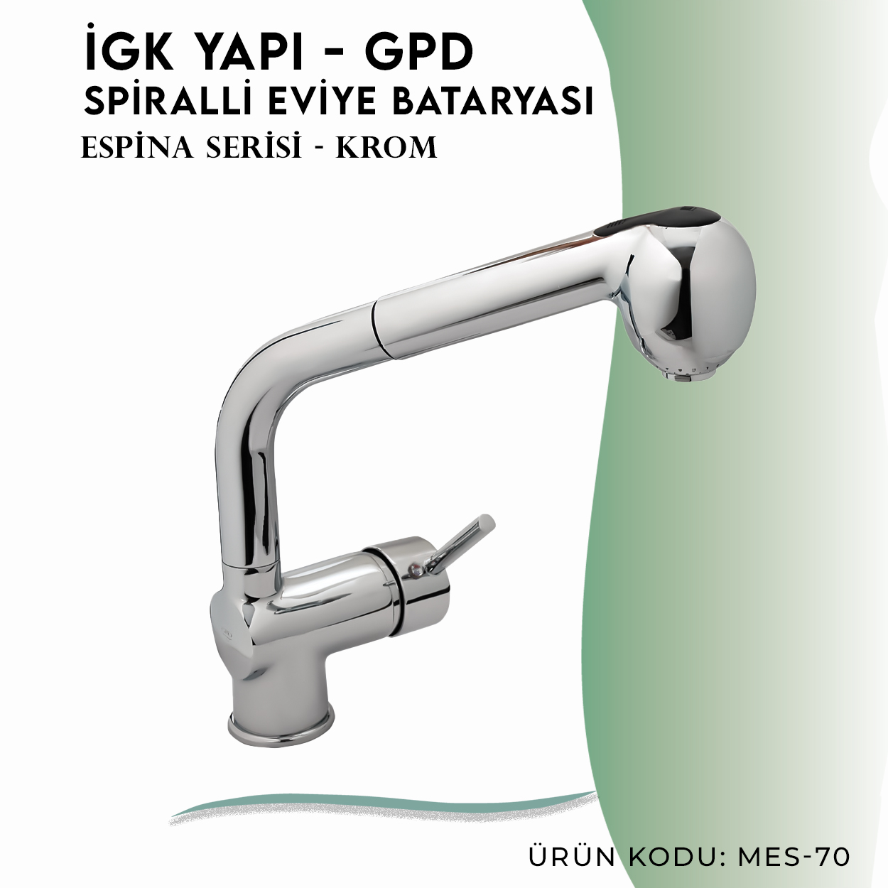 İGK YAPI - GPD Espina Spiralli Eviye Bataryası (MES70) - Resim 3