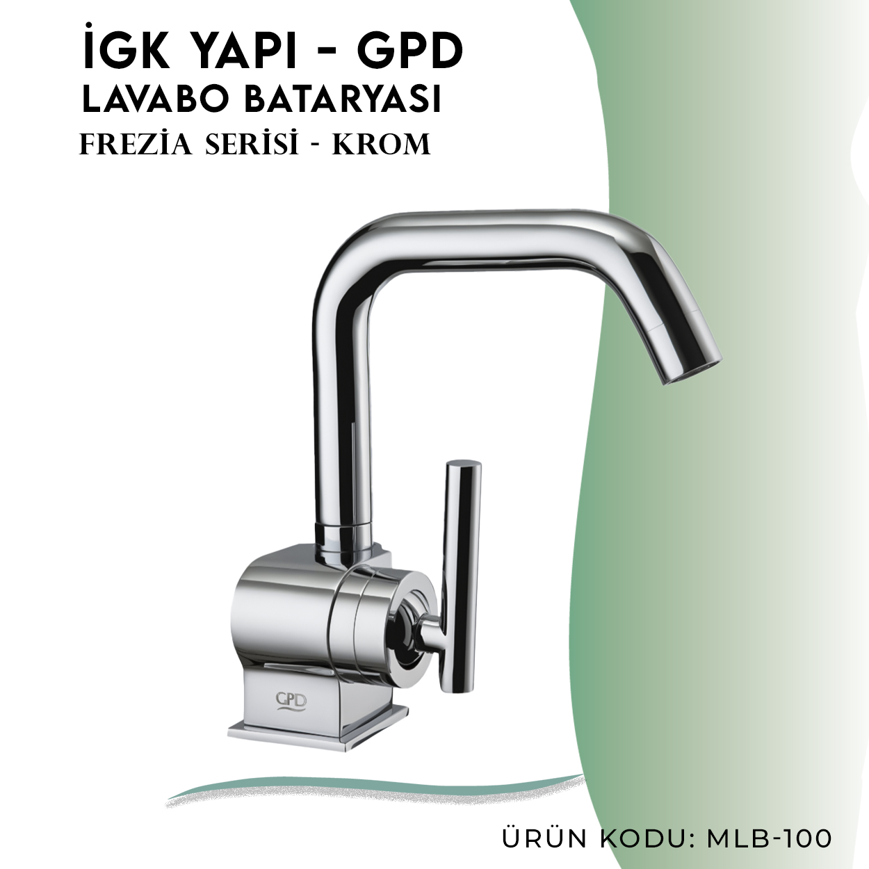 İGK YAPI - GPD Frezia Lavabo Bataryası  (MLB100) - Resim 3