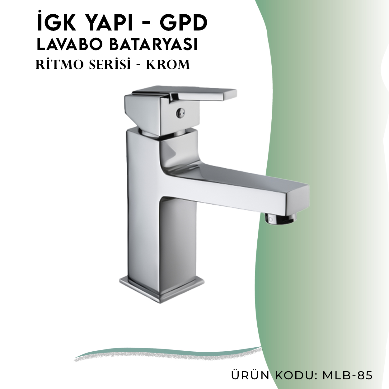 İGK YAPI - GPD Ritmo Lavabo Bataryası (MLB85) - Resim 3