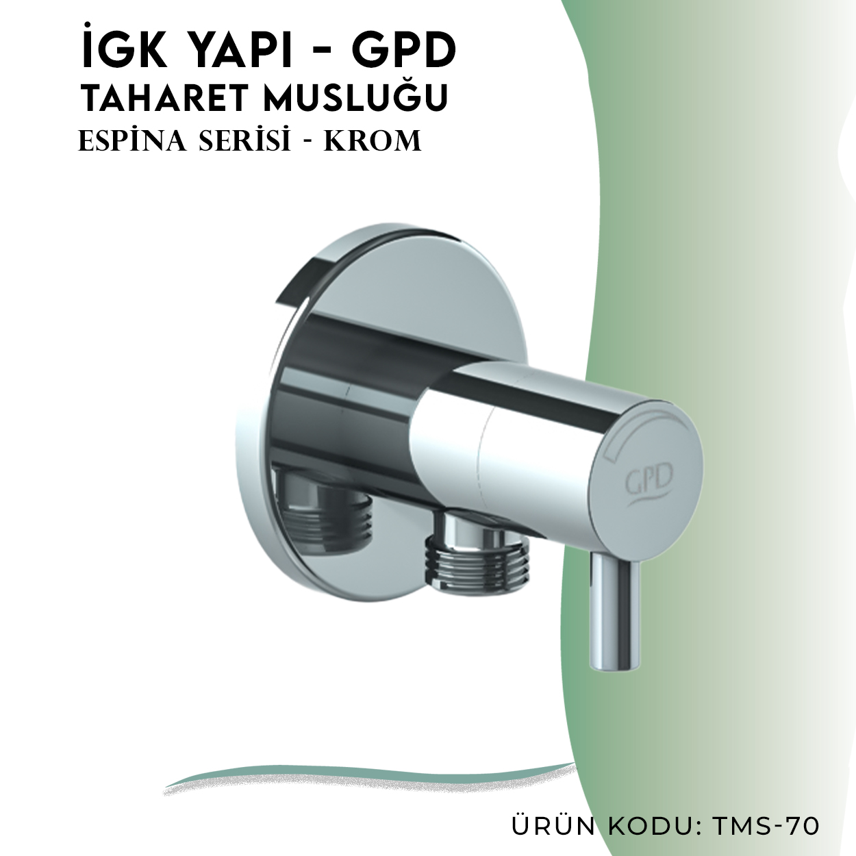 İGK YAPI - GPD Espina Taharet Musluğu (TMS70) - Resim 3