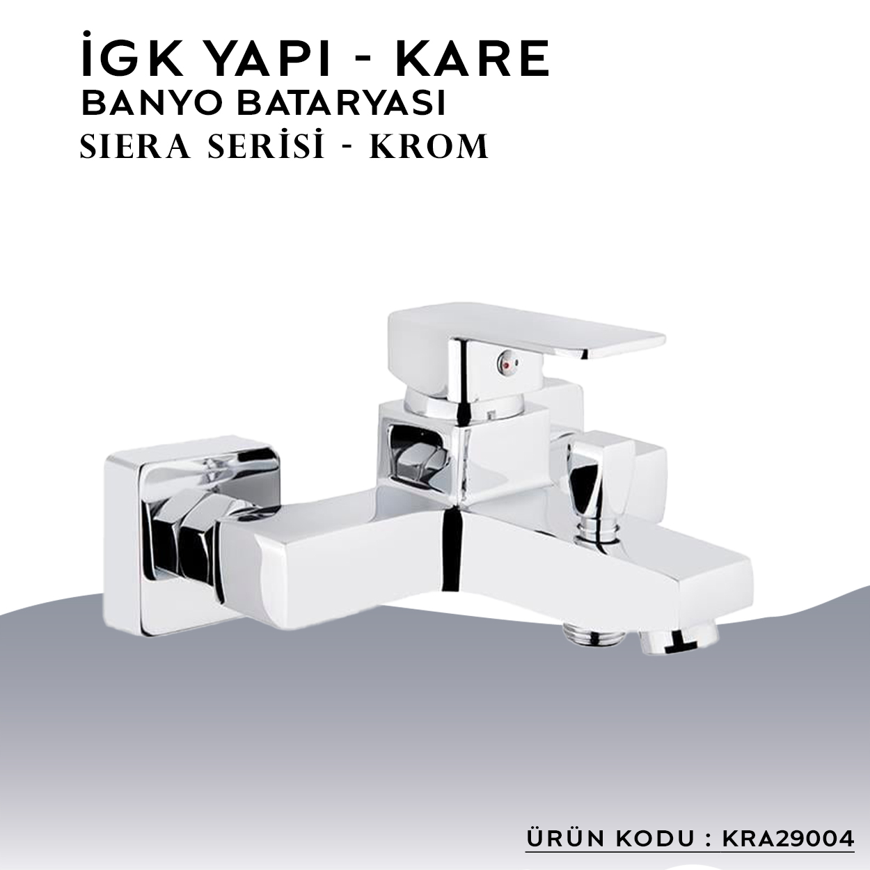 İGK YAPI – KARE KRA29004 Siera Banyo Bataryası - Resim 3