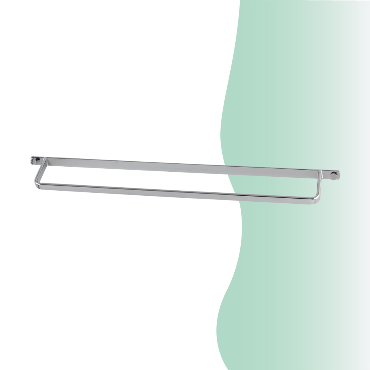 İGK YAPI - Çelik Banyo Mercan Uzun Havluluk 50cm (MS10-006) - Resim 2