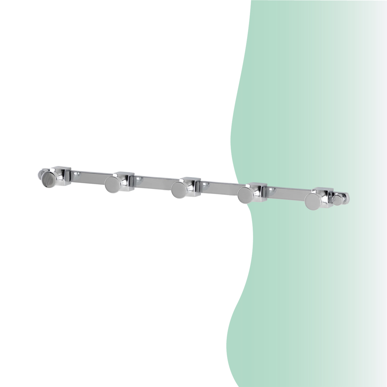 İGK YAPI - Çelik Banyo Mercan Beşli Askılık (MS10-012) - Resim 2