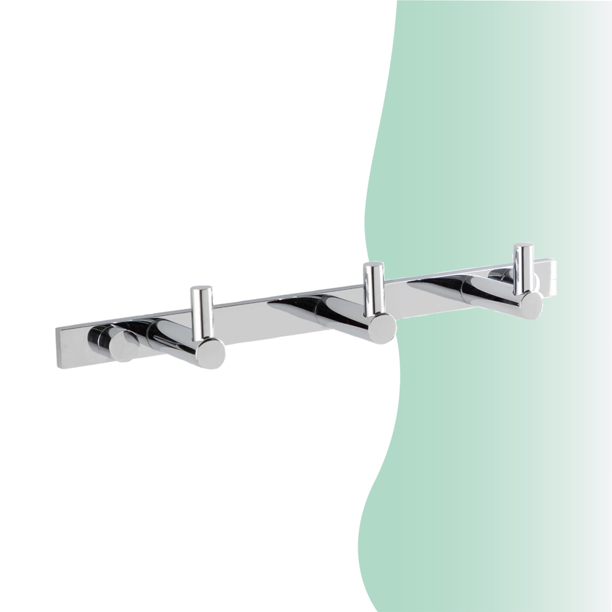 İGK YAPI - Çelik Banyo Mercan Üçlü Askılık (MS10-059) - Resim 2