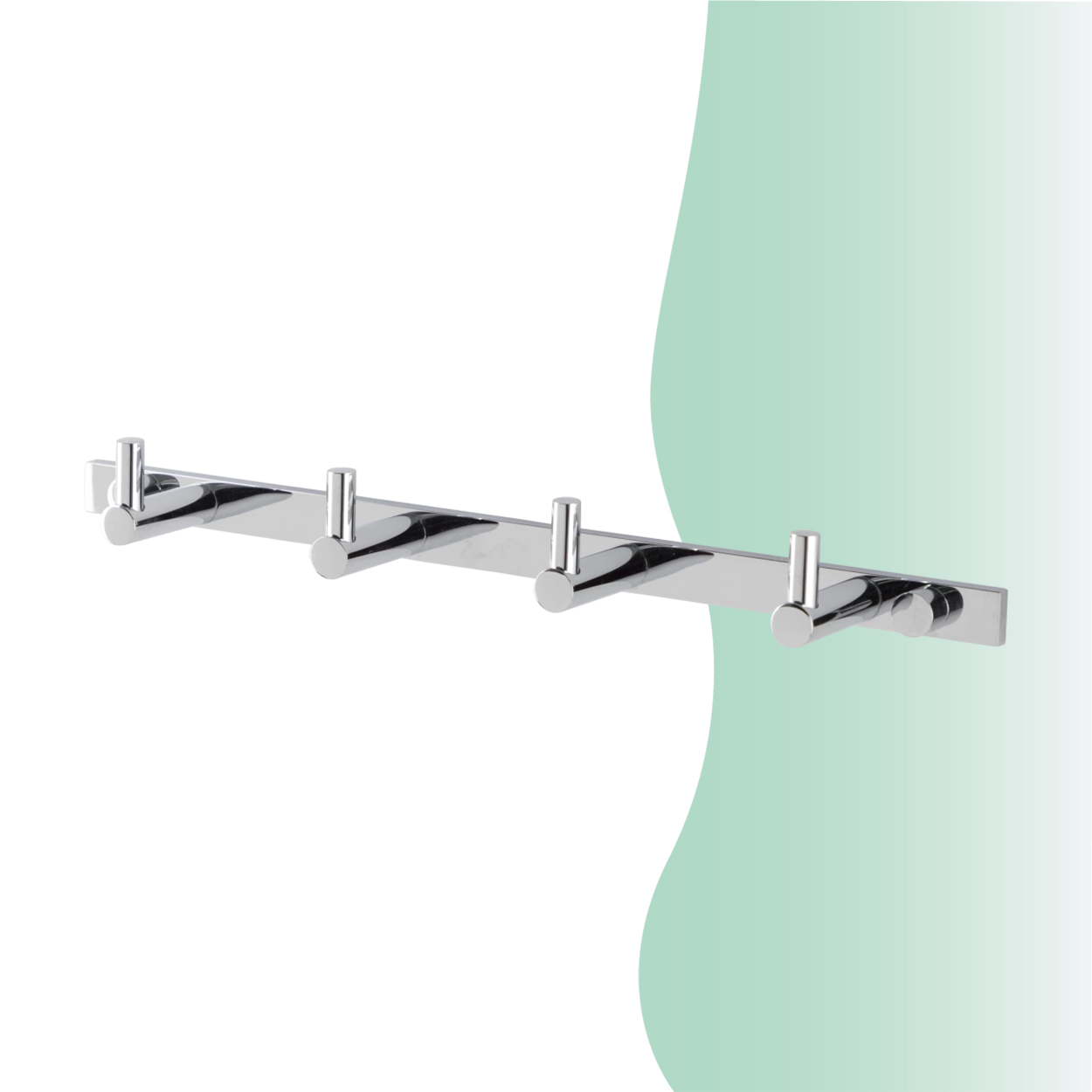 İGK YAPI - Çelik Banyo Mercan Dörtlü Askılık (MS10-060) - Resim 2