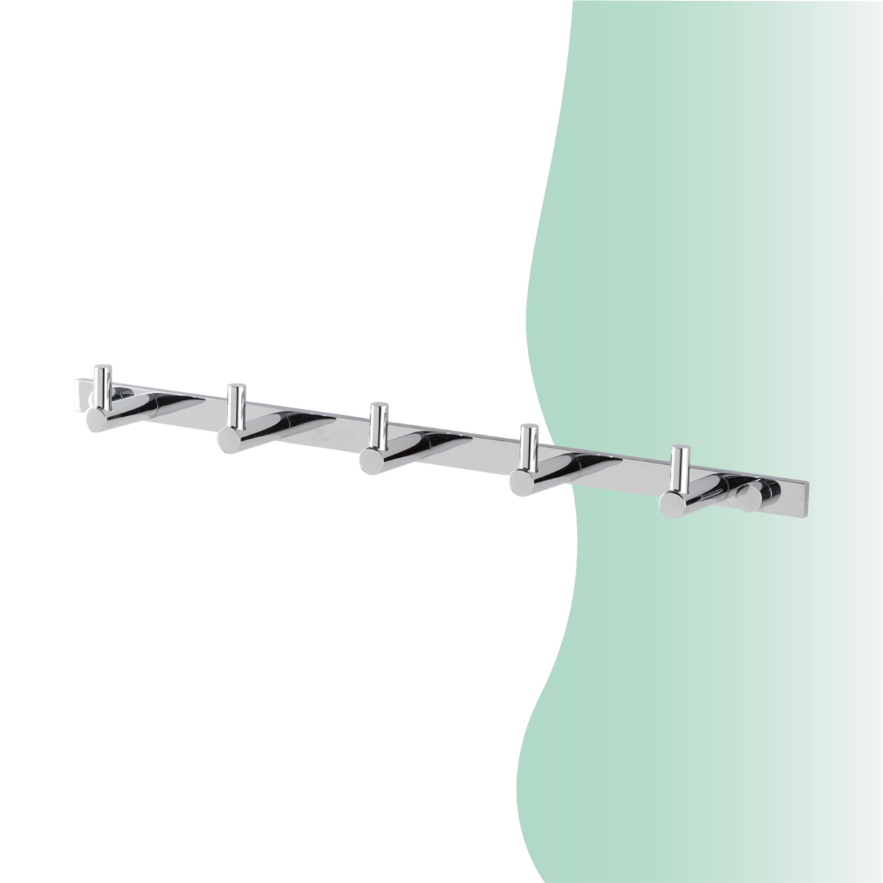 İGK YAPI - Çelik Banyo Mercan Beşli Askılık (MS10-061) - Resim 2